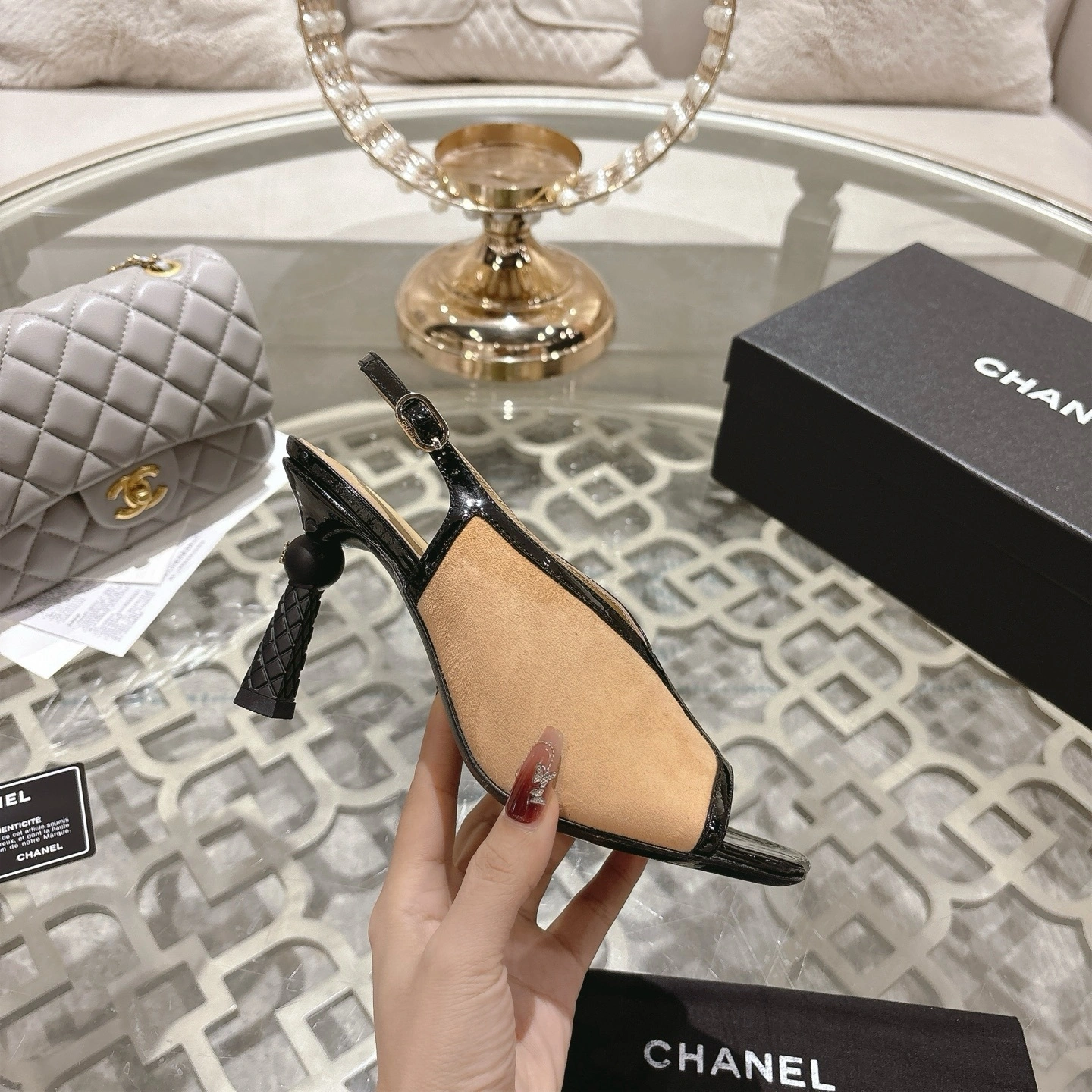COCO-- 3h1958 G46538-B20969-U1768 cowhide Heel height ：8.5cm item:E-X541I2411